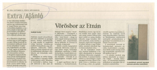 Vörösbor az Etnán