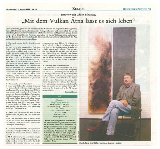 "Mit dem Vulkan..."