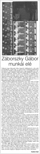 Záborszky Gábor...