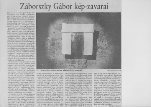 Záborszky Gábor kép-zavarai