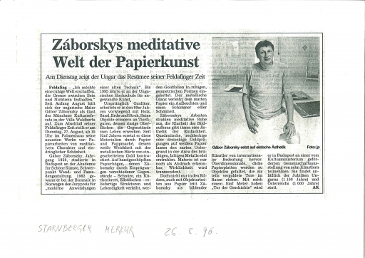 Záborszkys meditative Welt der Papierkunst