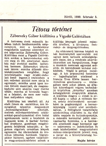 Tétova történet